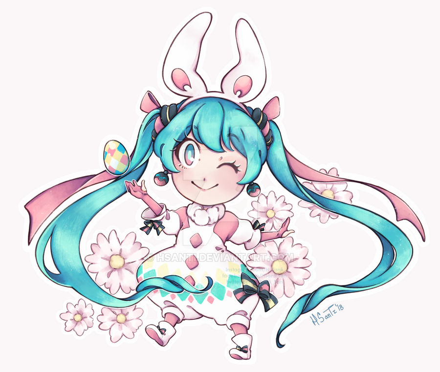 Miku's Easter by HSanti on DeviantArt