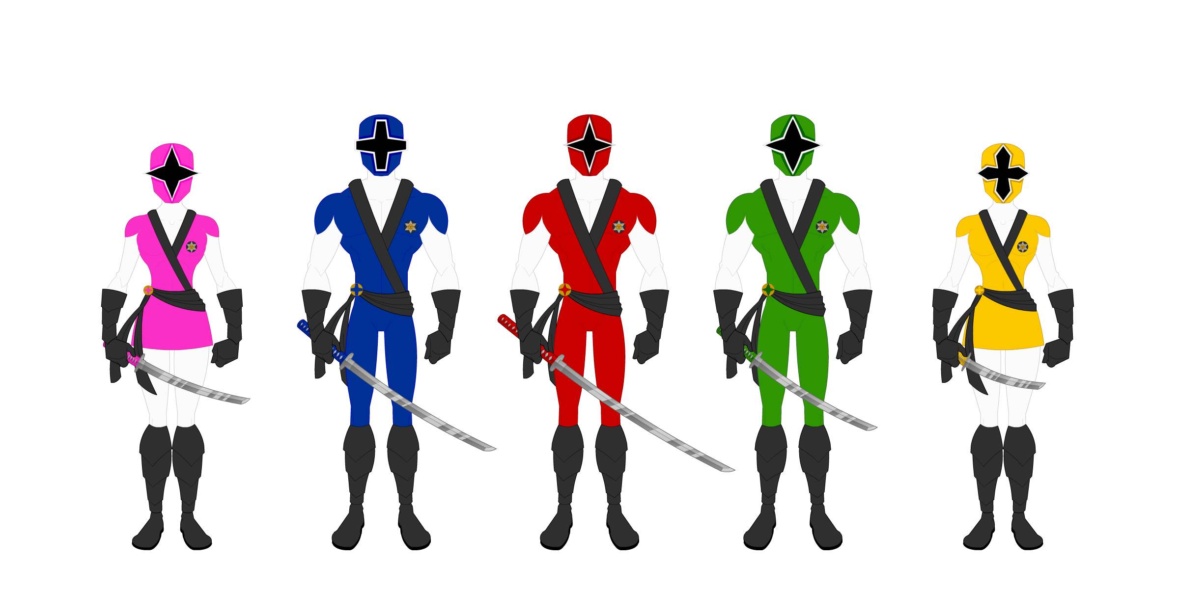 Power Rangers Bushido (collab) by Bhrunno on DeviantArt