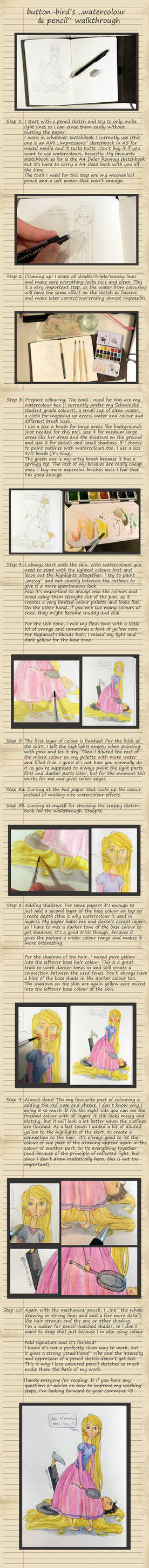 Rapunzel step by step