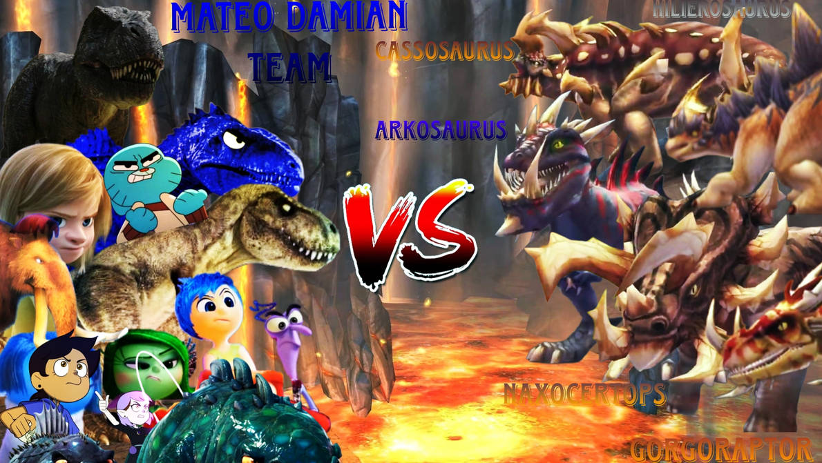 Arkosaurus Mateo Damian Team vs arkosaurus and minions by mateodamian on DeviantArt