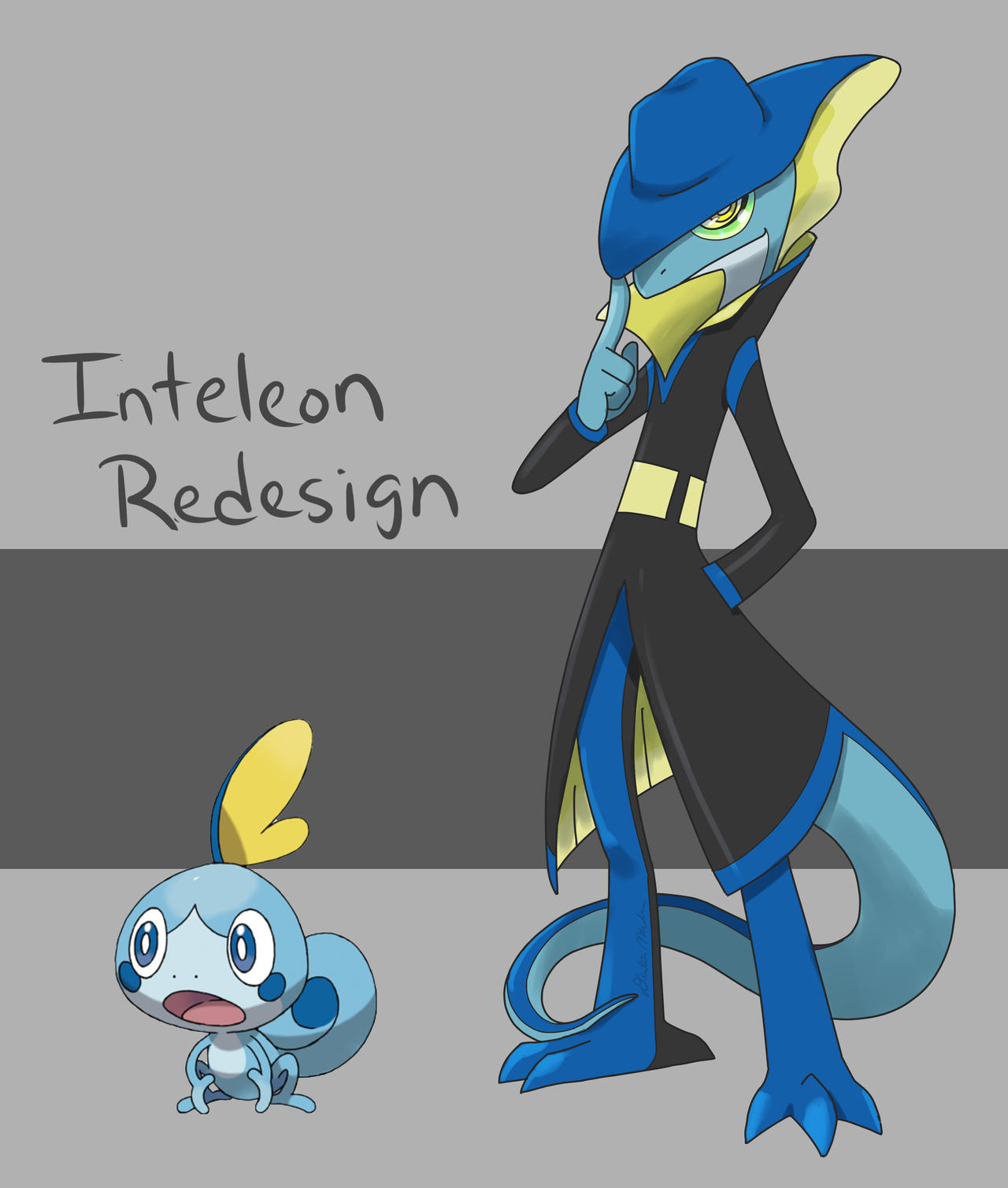 Inteleon Draw Inteleon Redesign by DTrain2695 on DeviantArt