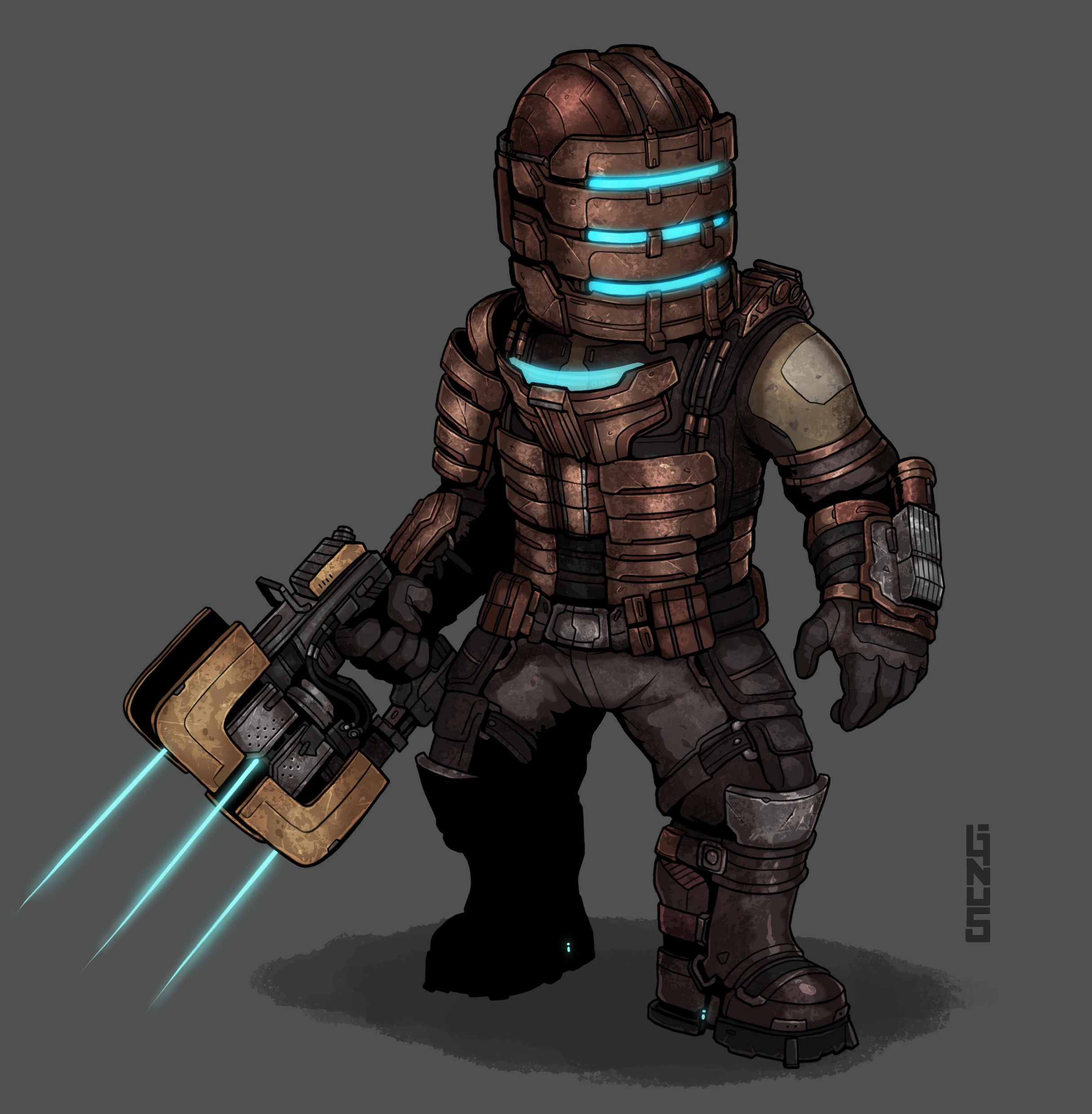 Issic Clark Isaac Clarke (Dead Space Remake) by L1nusART on DeviantArt