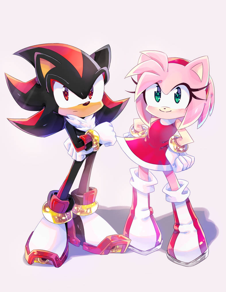 Sonic X Amy (for AnimeAmiture) by Shadowkat_116 - Fanart Central