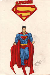 Superman Sketch Colored