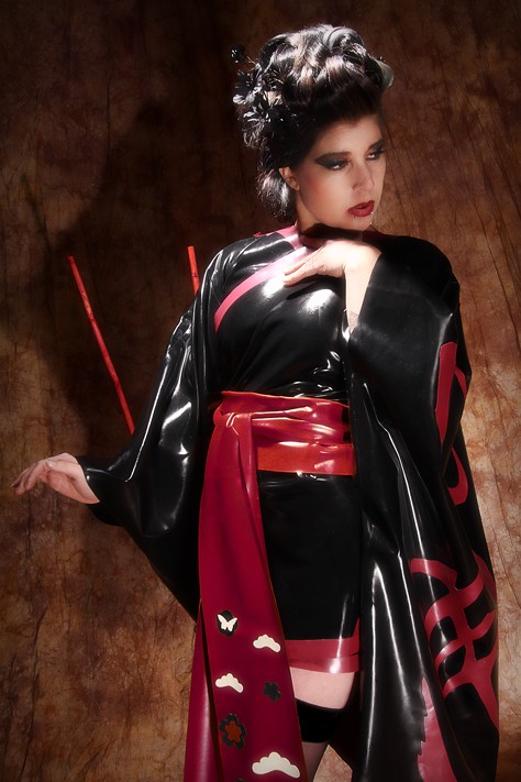 Latex Kimono by Burk by on