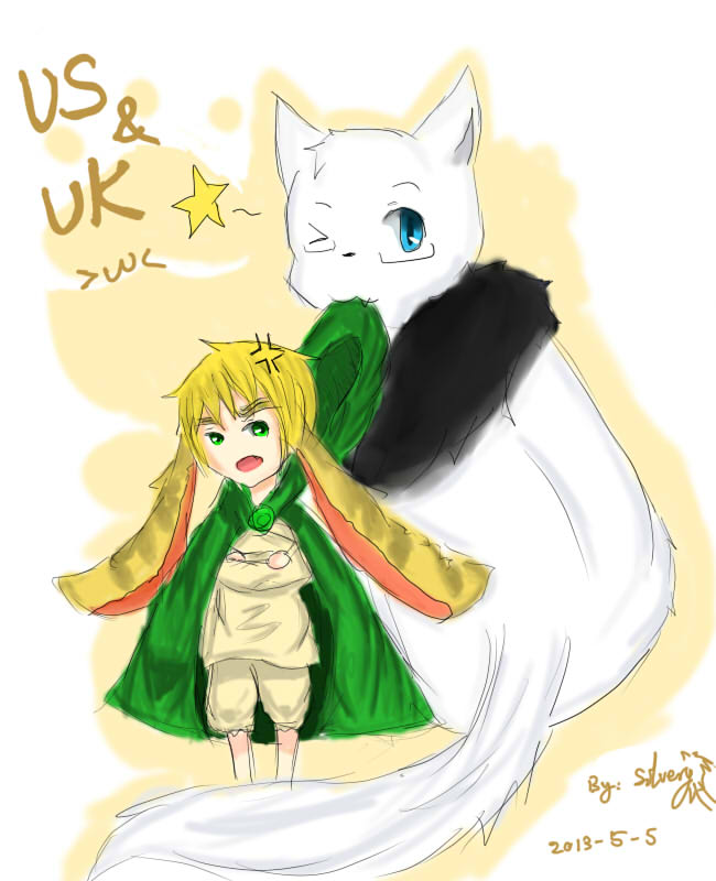 US neko and UK bunny