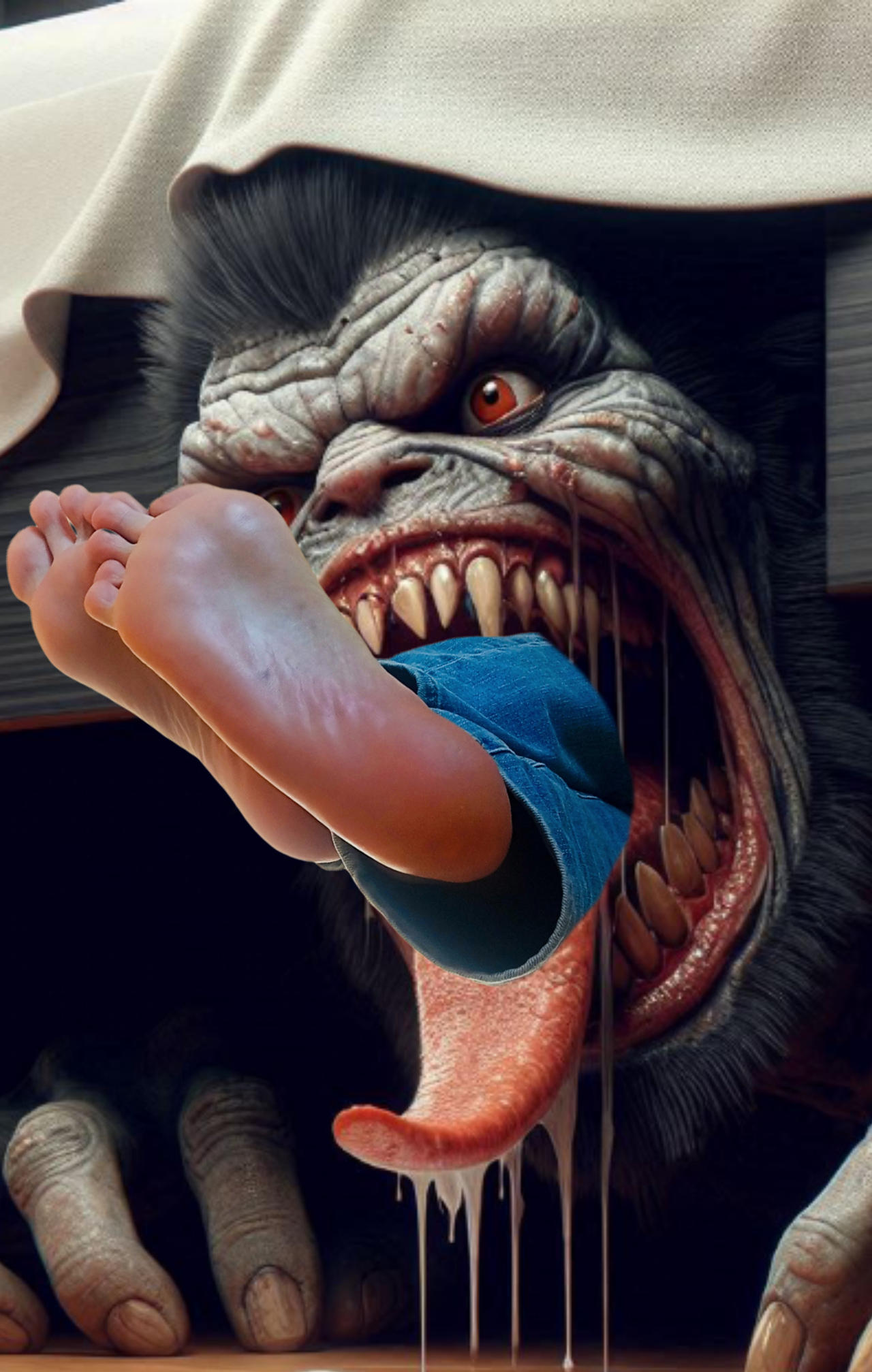 Three Foot Monster Me as Monster Foot Foot by EA1990 on DeviantArt