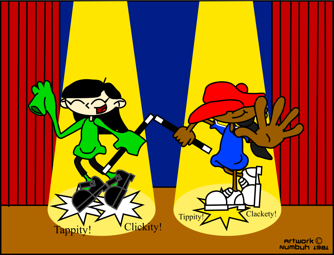 Tap Dancing Rbot Deviantart Kuki and Abby Tap-Dancing by Numbuh1981 on DeviantArt