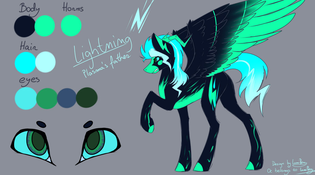 Lightning - Reference sheet (Plasma's father) by Lumiixi on DeviantArt