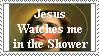 Jesus Watches Me Stamp by dAStamp