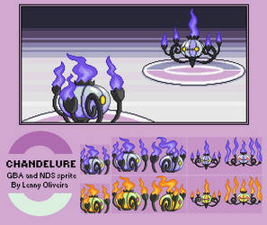 Chandelure Sprite GBA NDS