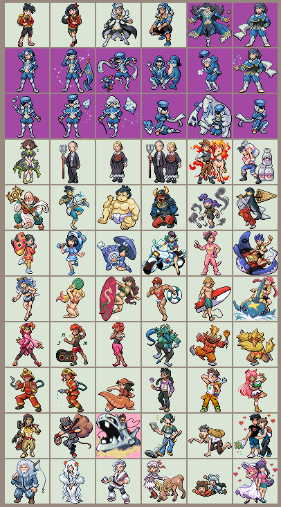 My Pokemon trainer sprites by lennybitao on DeviantArt