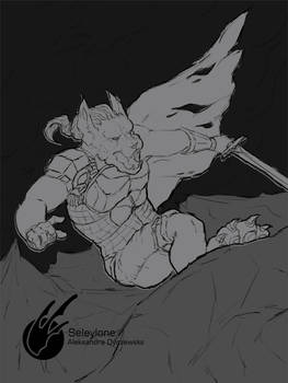 Wolf Warrior - Lineart