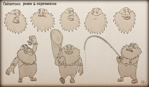 fisherman expression sheet