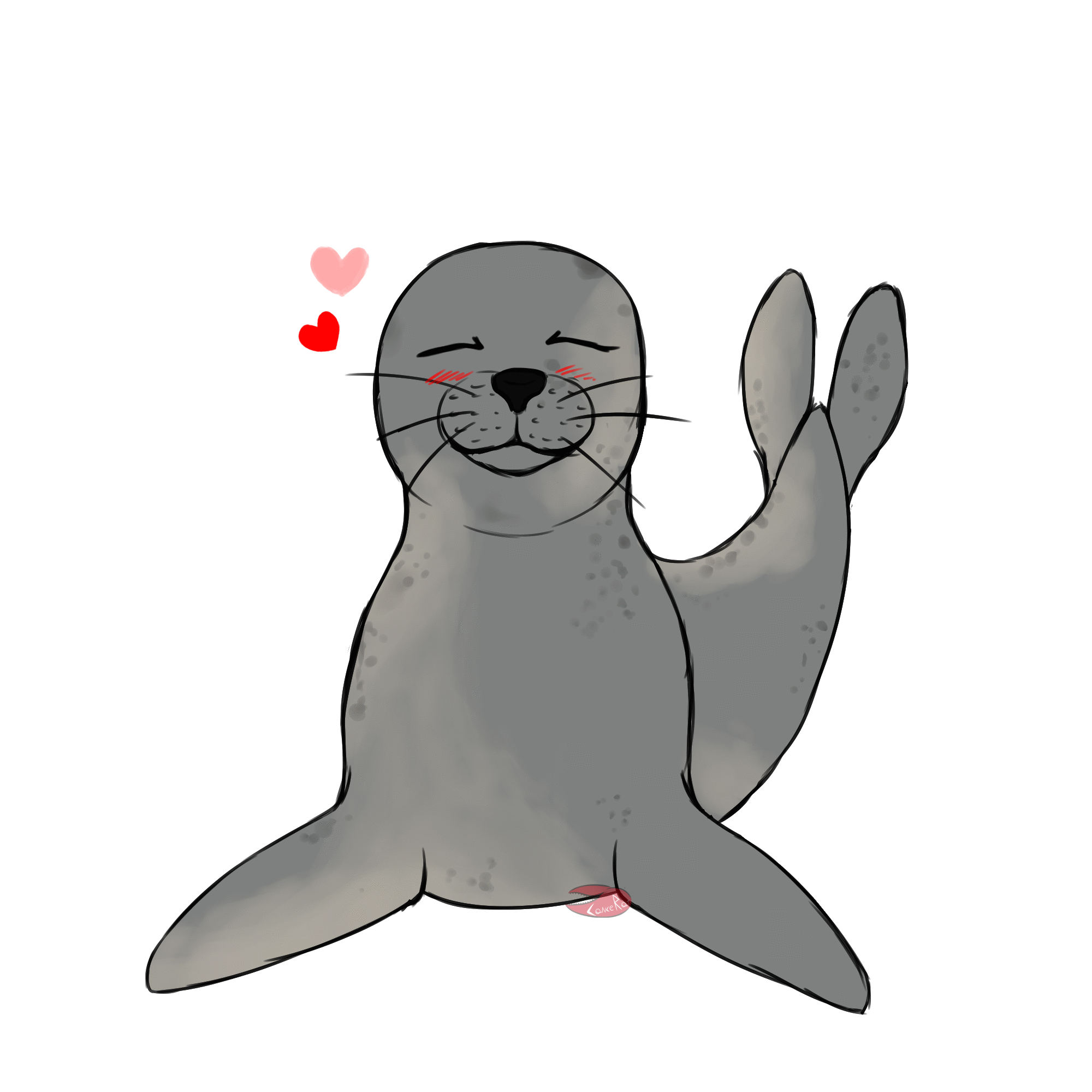 Cute seal [animated loop] by WujekHenryk on DeviantArt