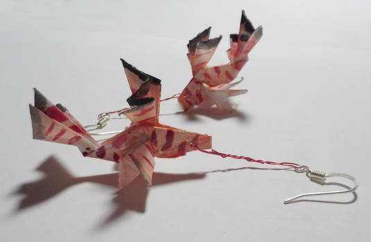 Paper Lionfish Earrings