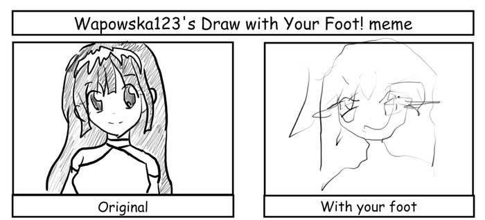 Draw With Your Foot  Meme - Lang