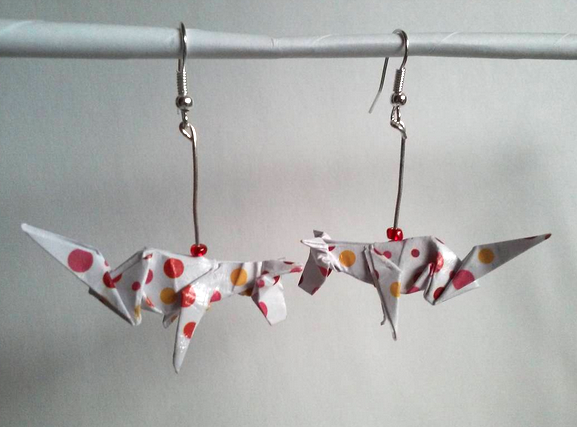 Origami Dog earrings