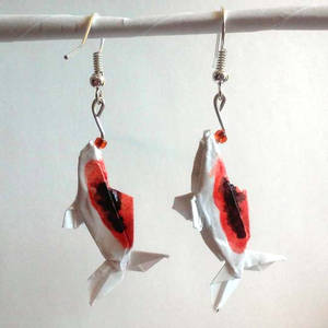 Origami Koi earrings