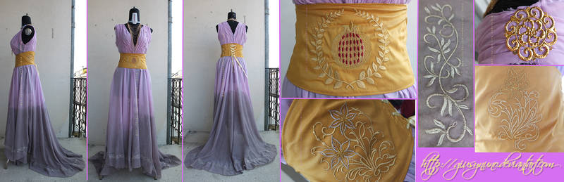 Original Persephone themed fantasy gown