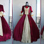Belle's burgundy ballgown - Beauty and the Beast