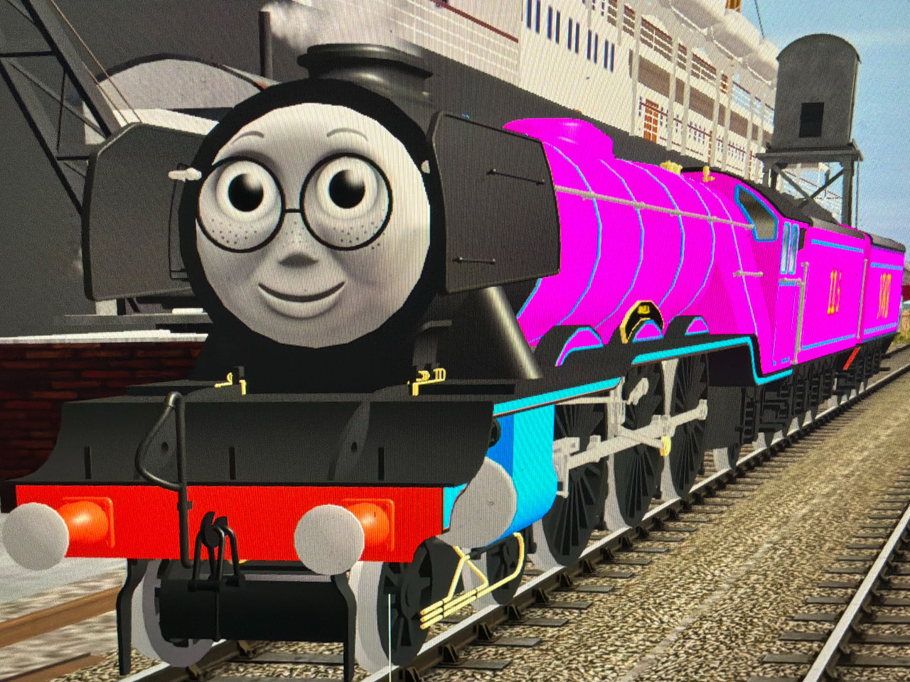 Large Express Engine Arabella The Large Pink A3 Express Engine by mrconductor1230 on DeviantArt