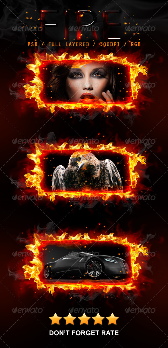 Fire Frame Template