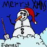 MERRY XMAS!GIF snowman