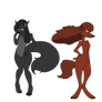 TWOGF - Selene and Wendy (Werewolf Forms)
