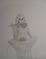 Death Playing a Flute