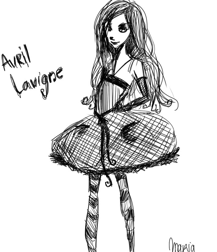 pic Deviantart Tim Burton Drawing Style avril lavigne tim burton s style by