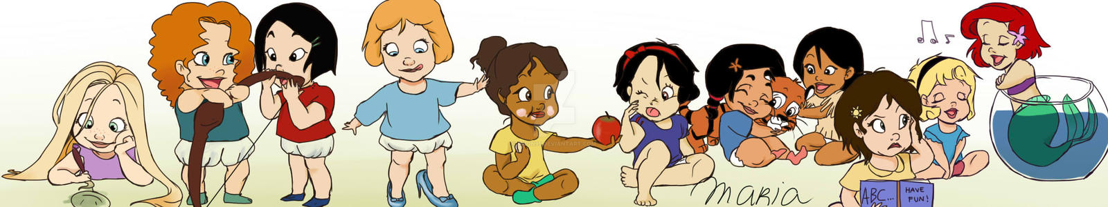 Baby Disney Princesses By Ribon95 On Deviantart Baby Disney Princesses By Ribon95 On Deviantart