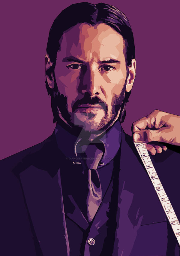 john wick pop art, Keanu Reeves, by giangdeptrai on DeviantArt