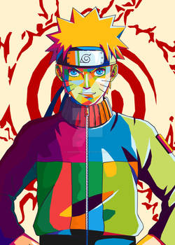 Naruto Uzumaki poster pop art