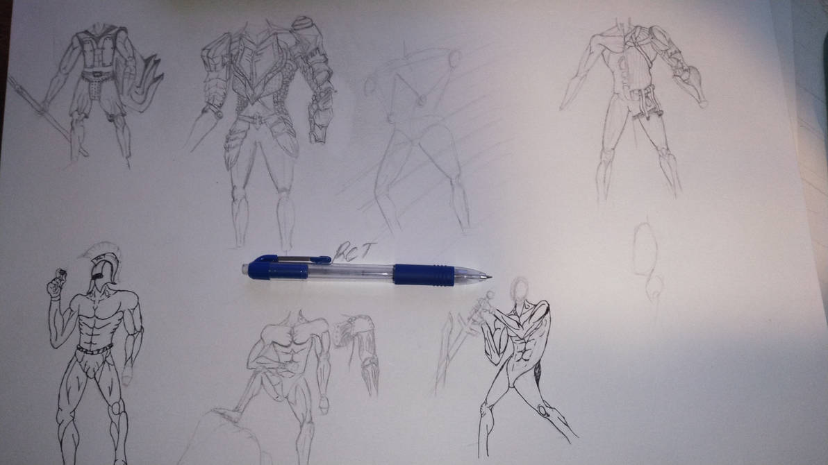 Human drawings test/doodles by ArchGuide on DeviantArt