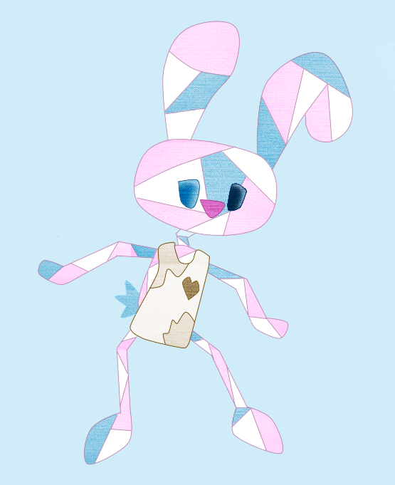 Patchwork Rabbit Oc Patchy Rabbit by ToastyMcToastFace on DeviantArt