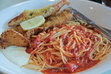 Dory Fish w Spaghetti!