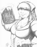 Barmaid Pencils by PMDallasArt