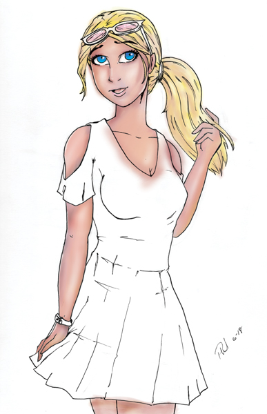 Amanda skin color test by PMDallasArt