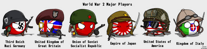 Country-Balls #1 Major Players of World War II