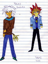 Yugioh Art Yugi and Bakura