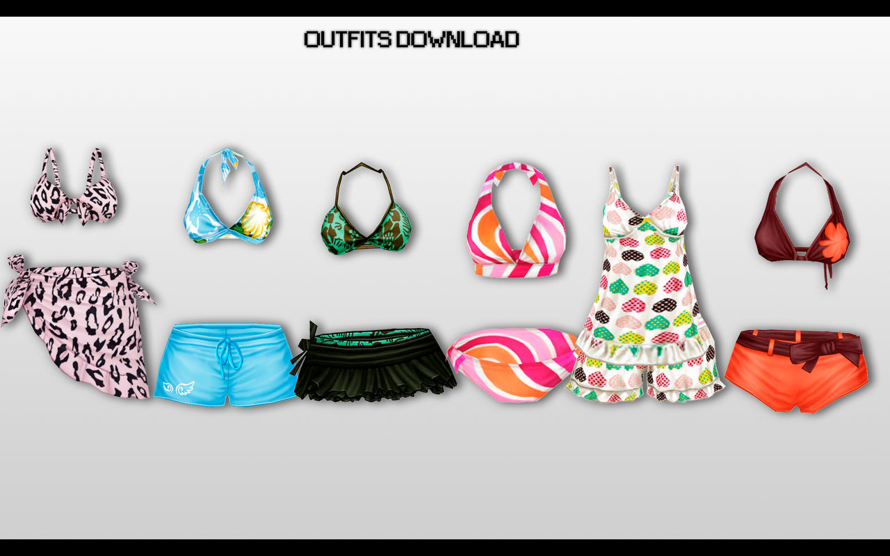 MMD Outfits pack DL