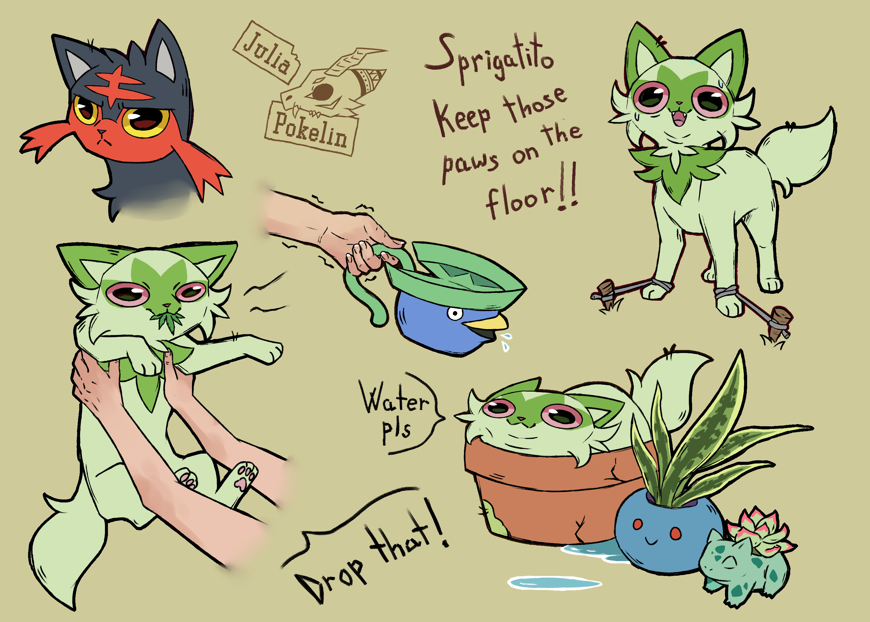 SPRIGATITO by Julia-Pokelin on DeviantArt