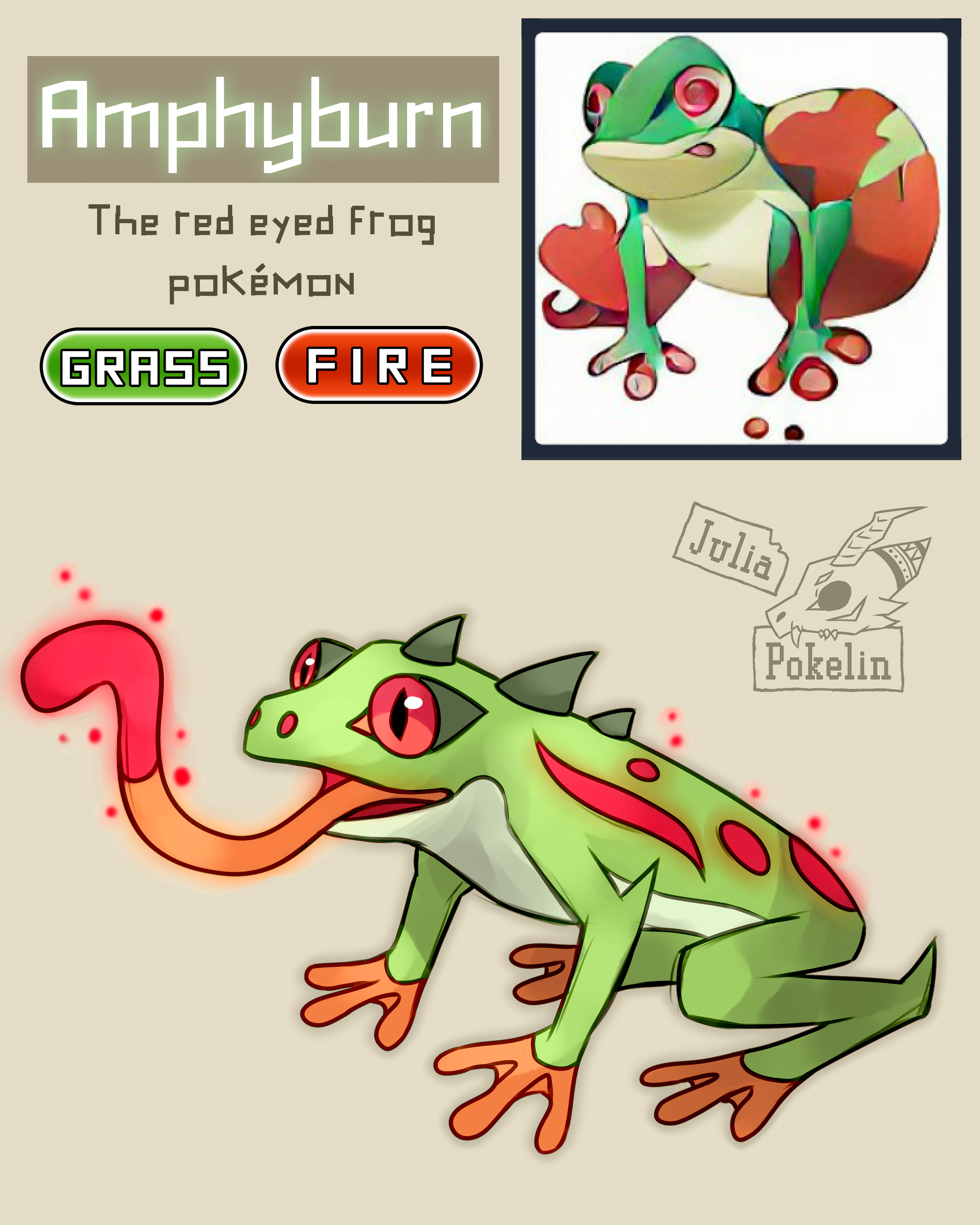 Pyronix Fakemon FAKEMON 2 by Julia-Pokelin on DeviantArt