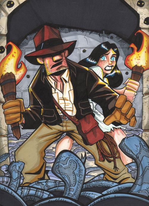 Indiana Jones and Marion by Locoduck