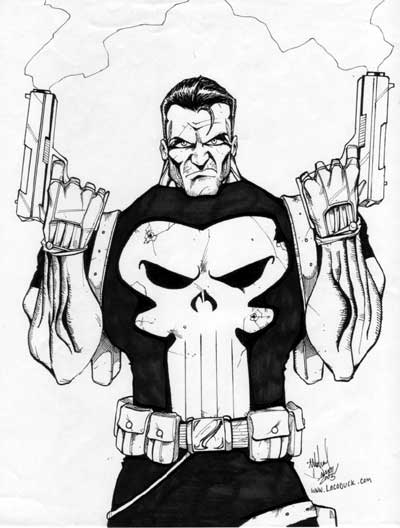 Punisher Coloring Pages