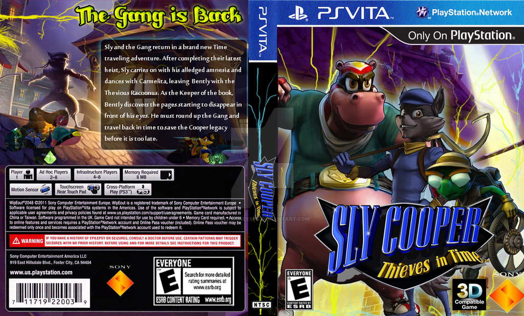 Sly Cooper HQ Cutscenes Mod Vita - Vita Homebrew Rom Hacks (Game