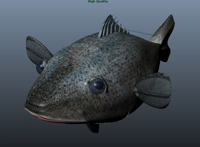 3D model fish with texture by Ann40 on DeviantArt