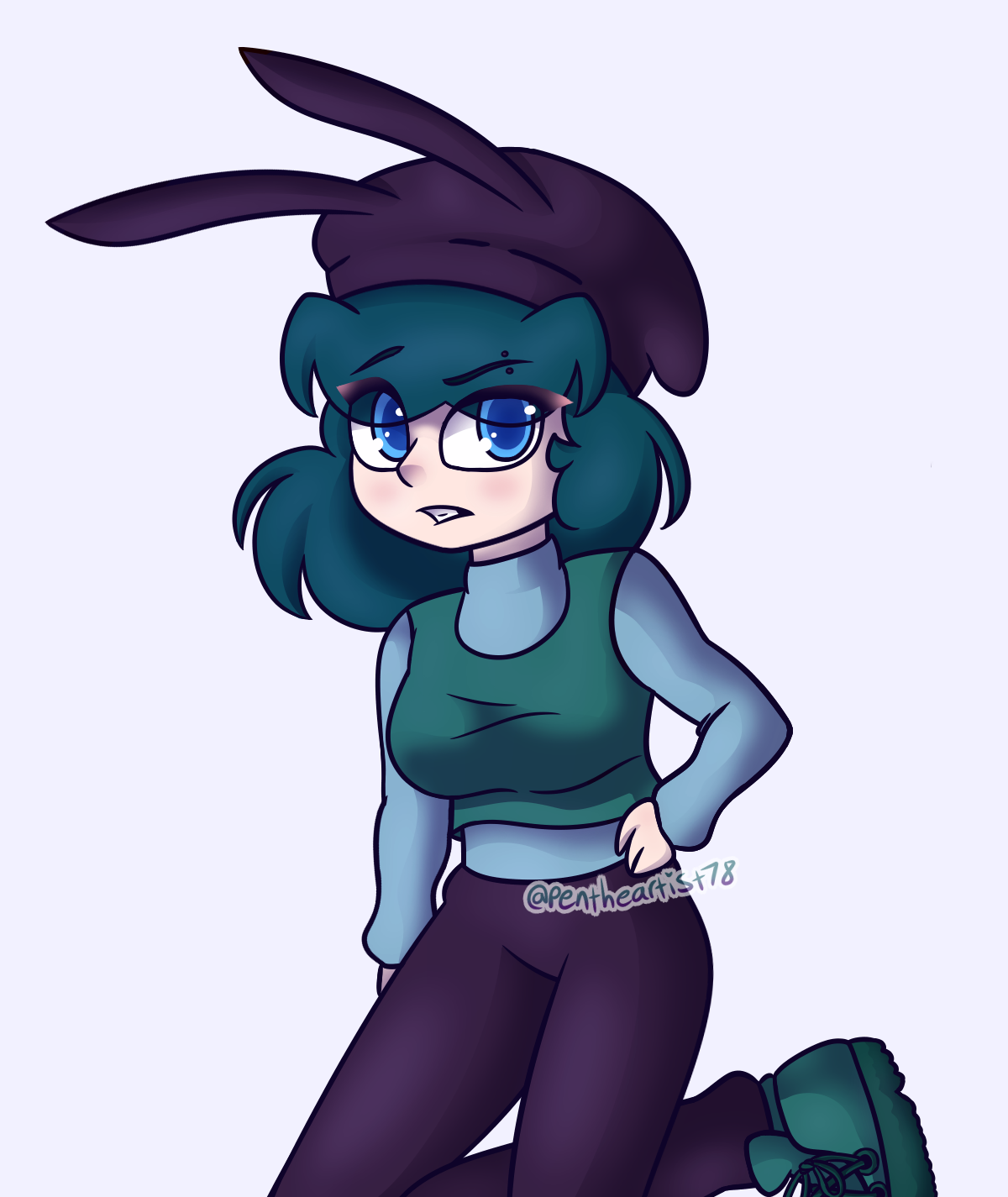 Edgy Bunny Girl by Pen-Art78 on DeviantArt