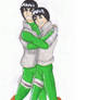 Commission:Gai and Lee hugging